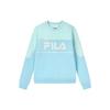 Letter Logo Printed Pullover Casual American Vintage Sweatshirt Women Sweatshirt Crystal-Blue F11W319213F-LB