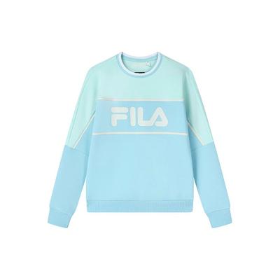 Пуловер с принтом логотипа, повседневная толстовка в американском винтажном стиле, женская толстовка, кристально-синий F11W319213F-LB