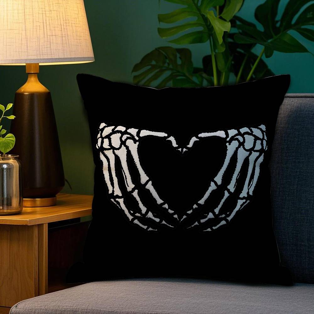 Home Decor Heart themed Decorative Pillows with Unique Designs Pattern Cushion Cover Suitable for Sofa Bedroom Car Pillow Cover