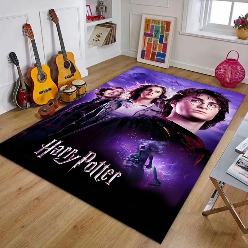 1pc Hogwarts8 Design Printed Area Rug Carpet for Bedroom Living Room Home Decor Rugs Mat Non Slip Mat Rug for Bedside