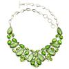 Green Amethyst Gemstone Ethnic Style Jewelry Necklace 16-18''