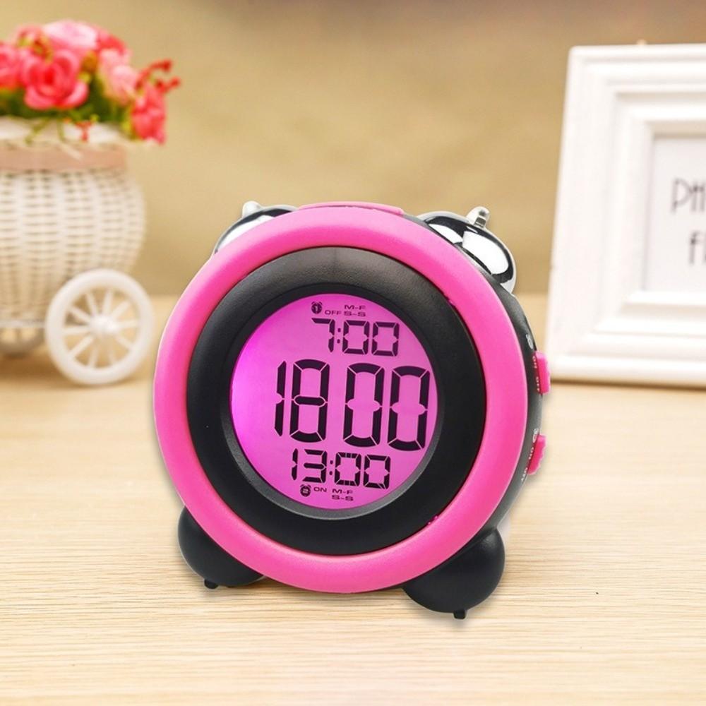 Twin Bell Digital Clock Blue Backlight Smart Alarm Clock Dual Alarm Clock Home Use