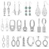 2024 New Earring for Women 925 Silver Sparkling Star Butterfly Heart Tassels Feather Hoop Earrings Engagement Wedding Jewelry