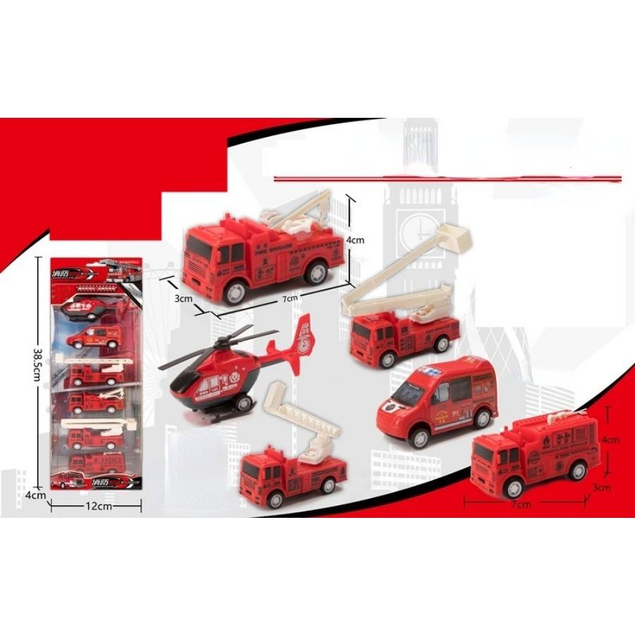 6 шт./1 компл., модель автомобиля, игрушка, пожарная машина, самолет, полицейская инженерная модель для мальчиков, Рождественский подарок, литой под давлением 1/64, игрушечный автомобиль с откатным механизмом