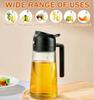 Oil Sprayer for Cooking 2 in 1 Spray  Pour Olive Oil Dispenser 470ml Glass Spray Oil Bottle Kitchen Gadgets