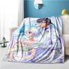Cute Japanese Cartoon Plush S-Sailor Moons Blanket Light Four Seasons Family Light Sheet Sofa Cover Travel Warm Blanket