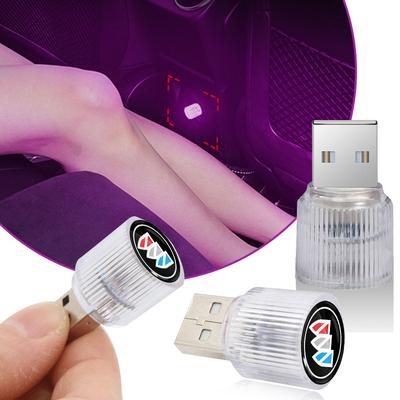 1 шт. USB Автомобильный светодиодный свет Автомобильный свет для атмосферы салона Стайлинг эмблемы автомобиля Для Enclave Regal Lacrosse Encore Excelle Envision Автоаксессуары
