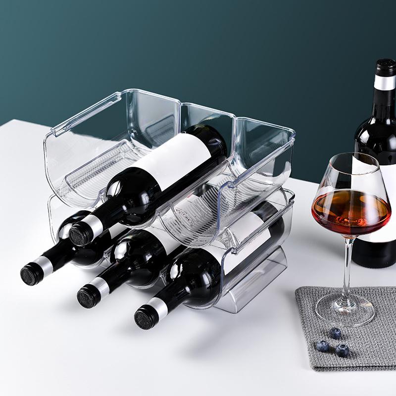 Wine Storage Rack Stackable Wine Bottle Holder Wine Cabinet Counter Holder Red Wine Storage Stand Champagne Wall Stand