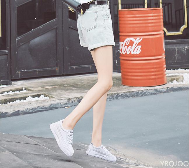 Женская обувь 2024 года, модные дышащие туфли на плоской подошве, женские туфли на платформе со шнуровкой белого цвета, женская повседневная обувь с увеличенным каблуком Zapatos Mujer