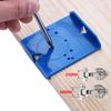 Hinge Hole Drilling Guide Locator 35mm Dowel Jig ABS Hinge Jig Hole Saw for Wood Drill Furniture Hinge Installation Woodworking
