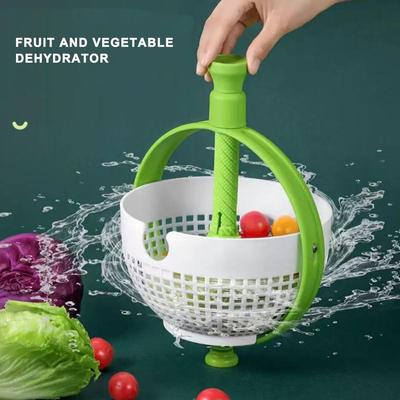 Корзины для слива в кухонную раковину Ручной роторный дегидратор для овощных и фруктовых салатов Ящик для мытья фруктов