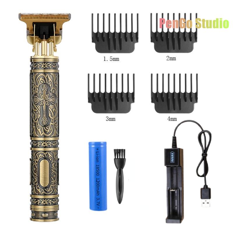 Цельнометаллическая винтажная машинка T9, женская машинка для стрижки волос, парикмахерская, профессиональная машинка для стрижки, 0 мм, триммер для носа и ушей, отделка для мужчин