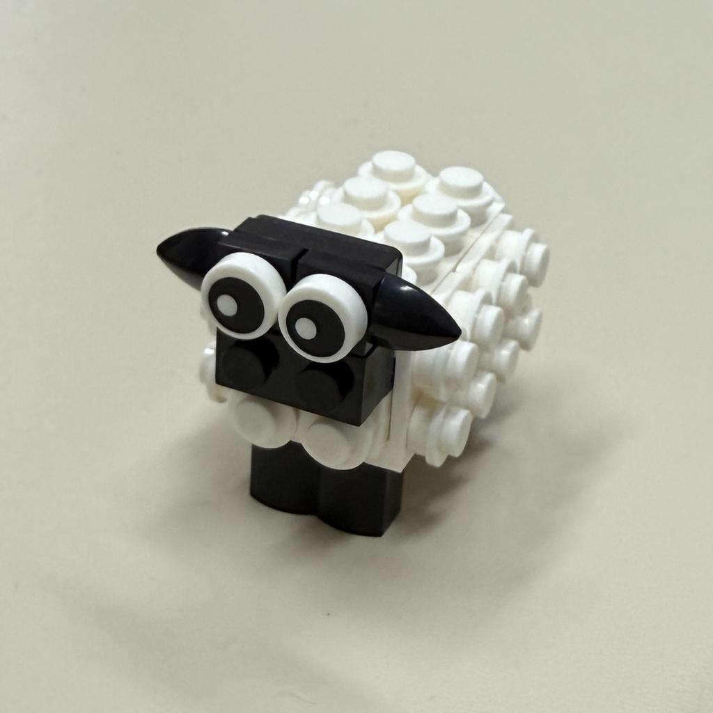Конструктор Moc Blocks Милое и Креативное Маленькое Животное Овечка Строительные Блоки Игрушка Для Детей, Анимационные Подарки Питомцы Для Детей