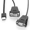 Кабель-преобразователь USB в RS232 DB9 Serial