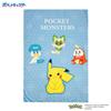 MORIPiLO Pokemon Duvet Cover Set (Pikachu & Paldea Friends Duvet Cover & Pillowcase) Soft Peach Skin Single 150x210cm Blue Cute Bedding Set 2 Pieces P