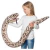 1 Piece 155cm Real Life Plush Toys Stuffed Giant Snake Animal Soft Dolls Bithday Christmas Party Gifts Baby Funny Hand Puppet