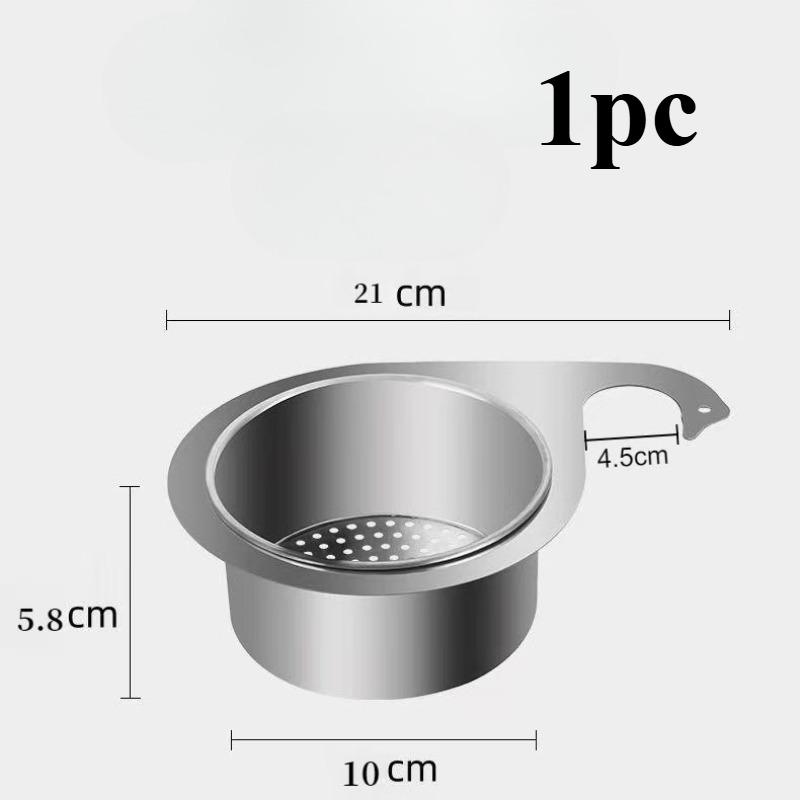 1pc Heavy-Duty Swan Drainage Basket - Undermount Kitchen Sink Organizer With, Space-Saving Countertop Drain for Kitchen