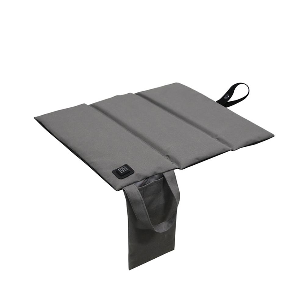 Уличная USB перезаряжаемая подушка сиденья с подогревом, портативный складной коврик для сиденья стула, 3 уровня нагрева
