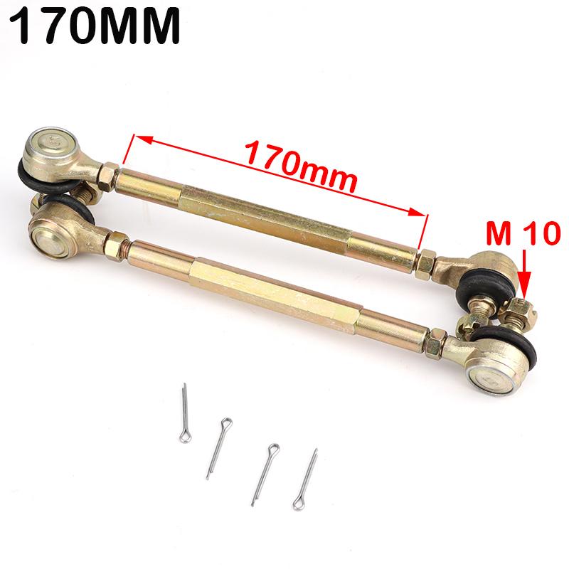 1 Pair 100mm-330mm Steering Tie Rod Assembly M10 Ball Joint End Kit For 50cc-250cc ATV Quad Go Kart UTV Buggy 4 Wheeler Parts