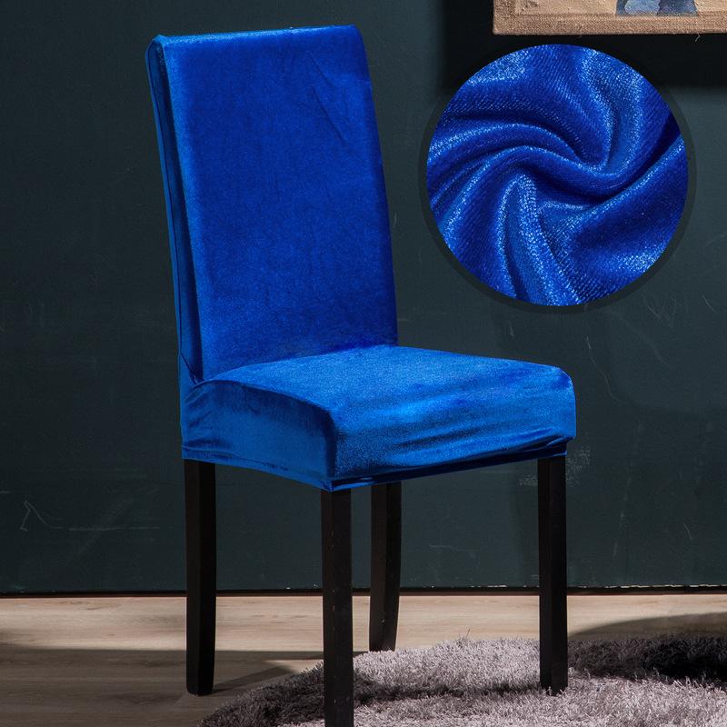 1 шт. в наличии утолщенный эластичный чехол для обеденного стула, для ресторана, чехол для стула из бархата Silver Fox, эластичный чехол для стола и стула