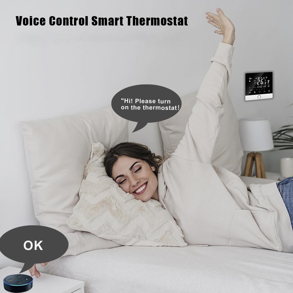 WiFi Smart Thermostat 5+2 Программируемый Энергосберегающий 3A Водонагреватель Tuya Голосовое Управление Термостат