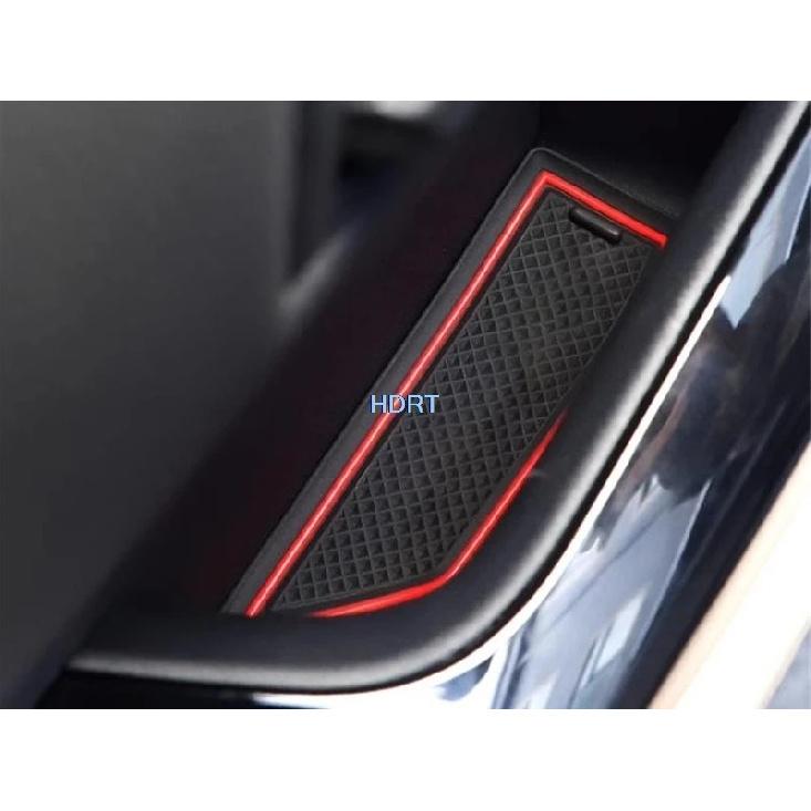 Car Style Door Slot Gasket For Toyota Land Cruiser 300 LC300 2023 + Central Control Storage Water Cup Anti Slip Mat Accessories