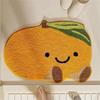Little Fresh Fruit Special Imitation Cashmere Carpet Warm Machine Washable Bathroom Door Carpet Porch Mat Home Decor