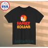 Мужская черная футболка Family Dollar Размеры S-5XL