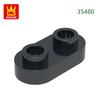 Нетоксичный 370 шт./лот 35480 Круглый 1x2 Открытый штырек Короткий круглый с 2 отверстиями Блок Moc Цветные Аксессуары Совместимые с Кирпичиком DIY Игрушки