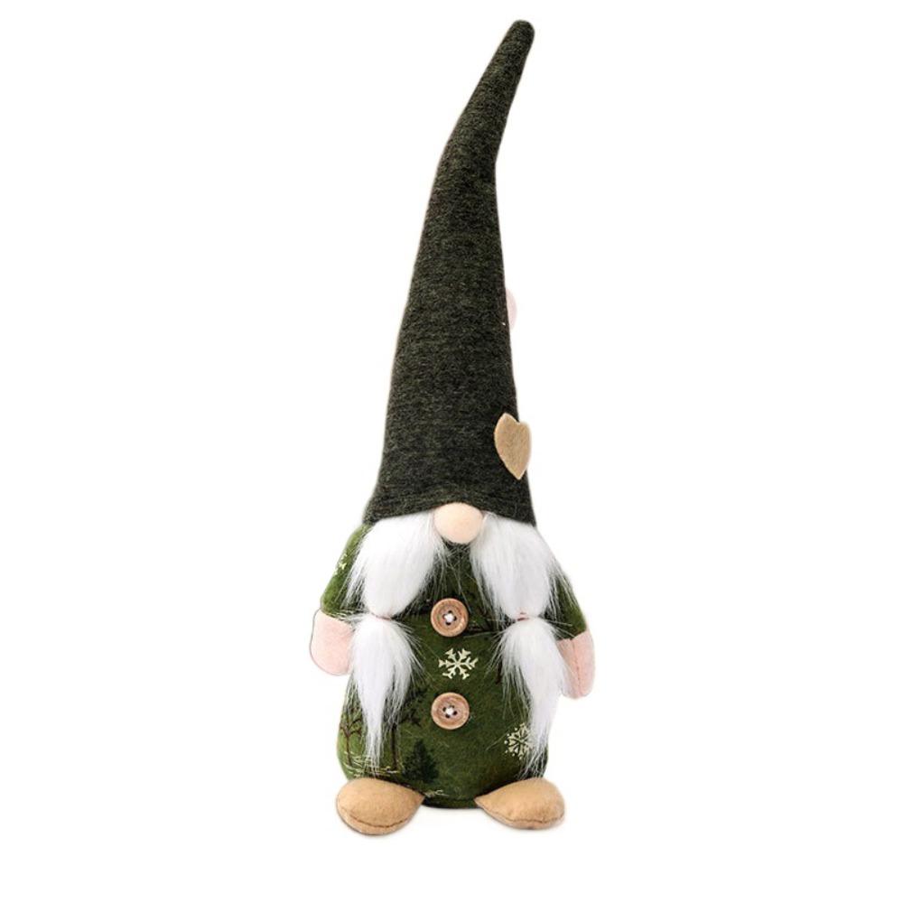 Kawaii Short-legged Christmas Doll Mini Long Old Man Doll Knitted Christmas Doll Halloween