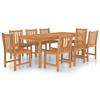 VidaXL Ensemble de salle à manger de jardin 9 pièces 200 x 100 cm en bois de teck massif 3059946