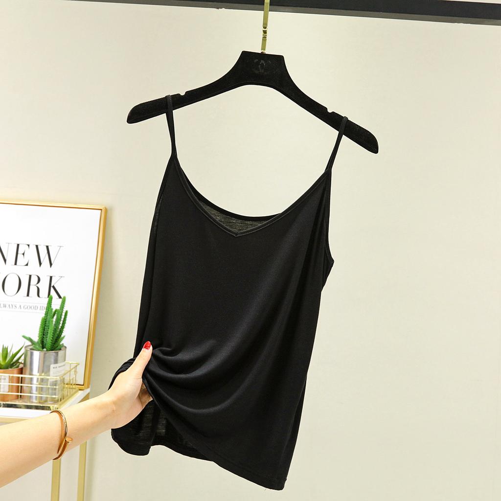 Майки на тонких бретельках, женские топы с лямкой на бретельках и v-образным вырезом, базовые майки без рукавов, летние свободные майки больших размеров