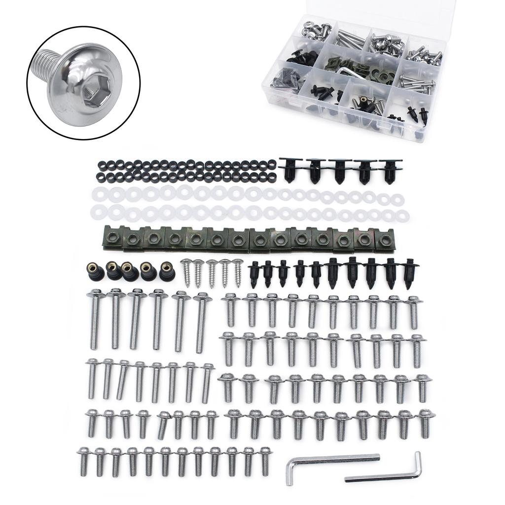 195pcs Burn Titanium Screw M5 M6 Bodywork Screws Fairing Bolt Nut Kit For KTM RC390 2015-2020 RC8R 2010 2011 2012 2013 2014 2015