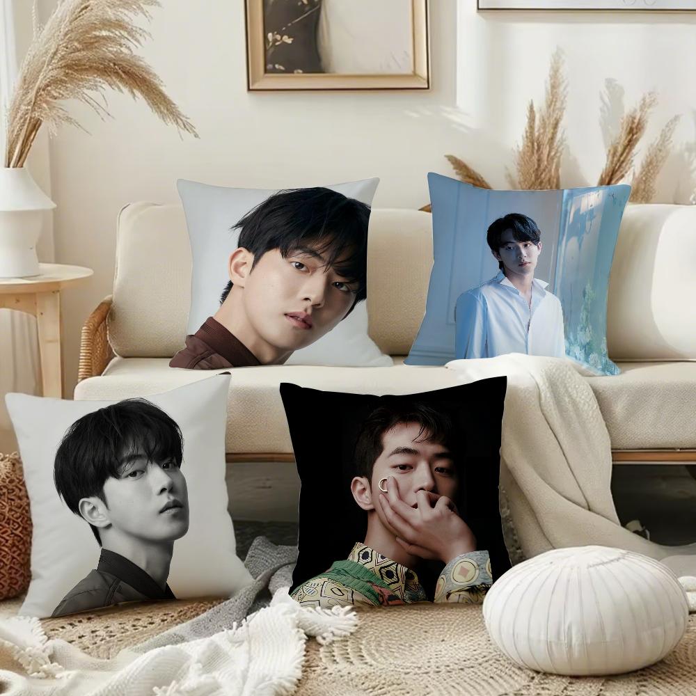 Корея Актер Модель J-Joo Hyuk Nam Наволочка Квадратная Двусторонняя Печать Короткий Плюш Диванная Подушка Подушка для Прикроватной Тумбочки