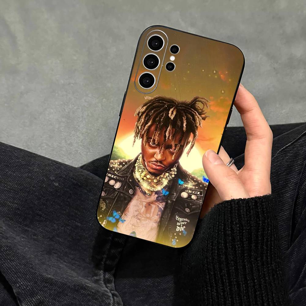 Чехол для телефона Rapper 999 J-Juice W-WRLD Для Samsung S25,S24,S21,S22,S23,S30,Ultra,S20,Plus,Fe,Note,10,9,5G Черный