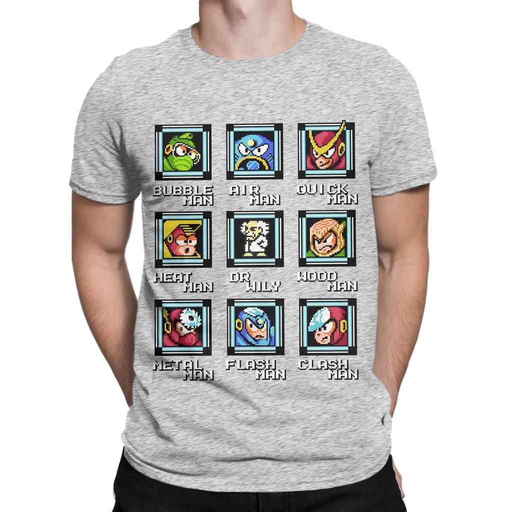 NES Retro Video Game Mega Unisex Bosses Duvet shirt mug sweater Funny Graphic 100 Cotton TShirt MegaUnisex Tees Tops For Unisex