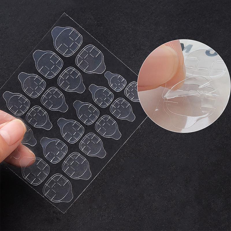 10 Sheets/240Pcs Double Sided False Nail Art Adhesive Tape Glue Sticker Diy