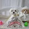 Adjustable Pet Cloak Waterproof Transparent Pet Haircut Cape Polyester Cartoon Print Dog Grooming Cape For Dogs Cats Tear Stain