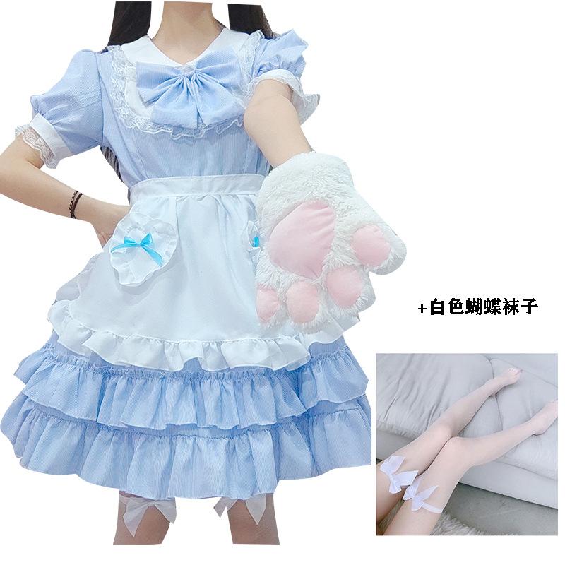 Schoolgirl Cute Summer Puff Loli Sweet Dress Maid Fluffy Dress Cos