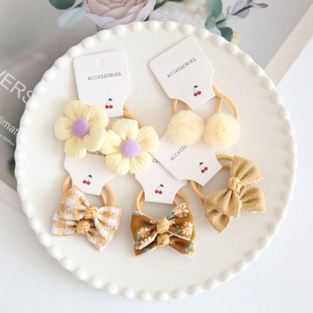 10 шт. милые резинки для волос бант детские резинки для волос для девочек эластичная резинка