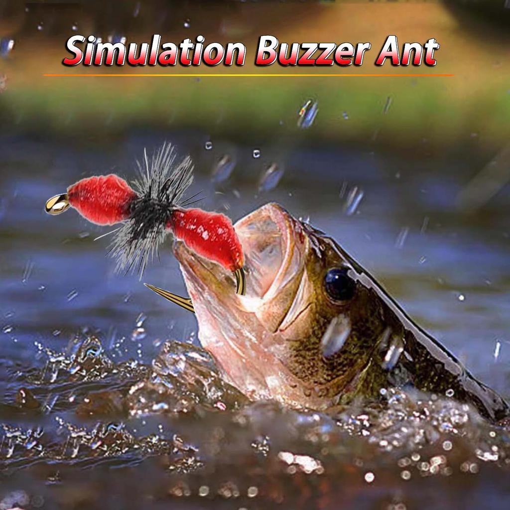 9 шт./кор. Buzzer Ant/Royal WulffFly 2 разных стиля, приманка для ловли форели, искусственные насекомые, приманки