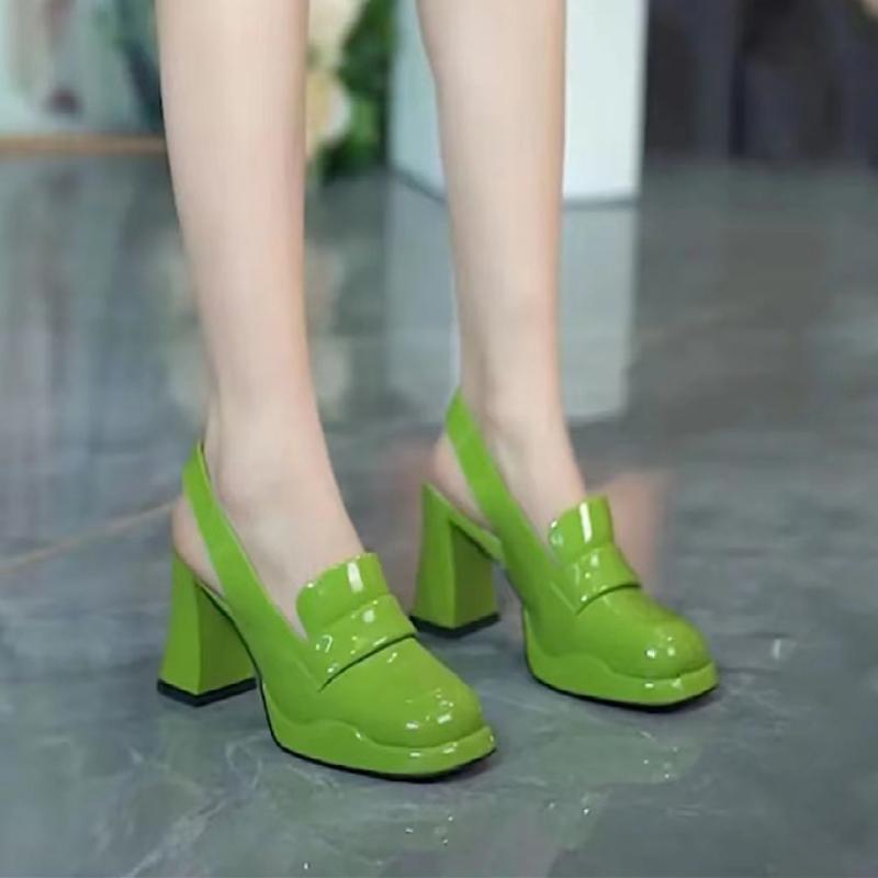 Maogu с круглым носком женские туфли на высоком каблуке весна осень модные сандалии женские туфли на платформе туфли-лодочки женская обувь 2024 Новинка
