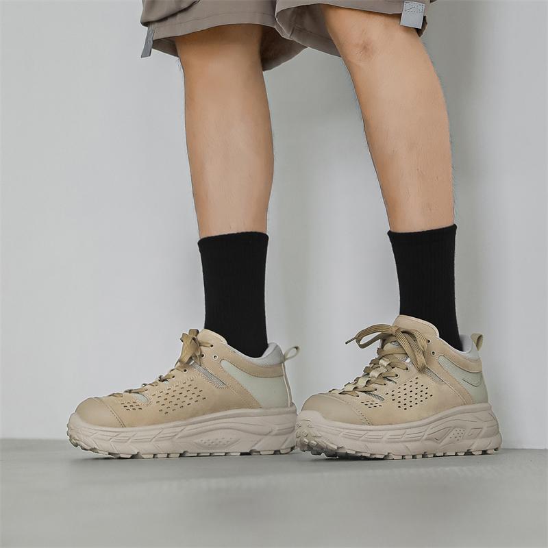 Модные мужские кроссовки для походов Модный уличный универсальный стиль Для отдыха на свежем воздухе Для прогулок Повседневные офисные вечеринки Толстая подошва Дышащая обувь