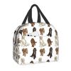 Сумка для обеда Poodle Cross Collection для женщин, водонепроницаемая, для лабрадора, для офиса, школы, для термоохладителя
