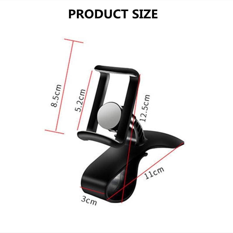 Автомобильный держатель для телефона с GPS на 360°, зажим для крепления на приборной панели автомобиля, держатель для сотового телефона, кронштейн, подставка, подходит для большинства мобильных телефонов