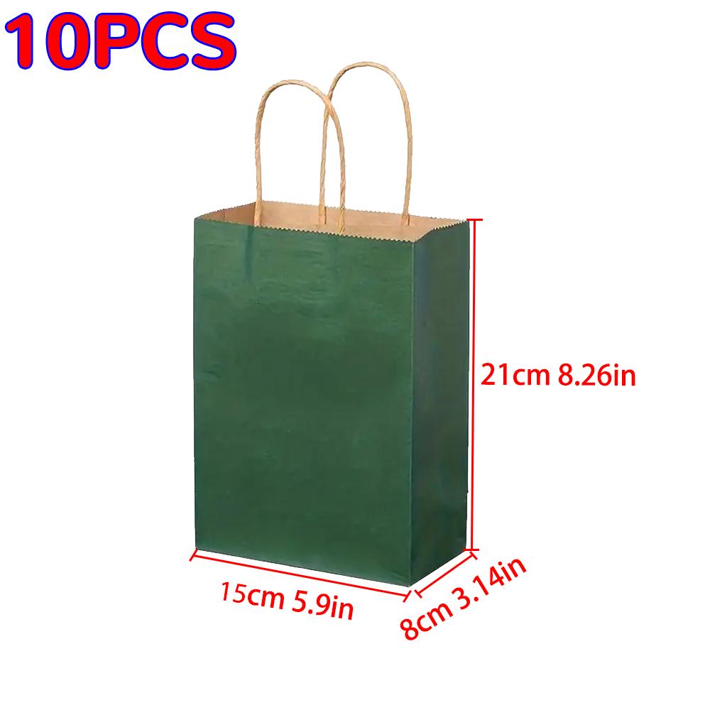 Kraft Bag Paper Gift Bags Reusable Grocery Shopping Bags for Packaing Craft Gifts Wedding Business Retail Party Bags