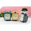 Alarm Clocks For Bedrooms, Square Alarm Clock , Student Home Decoration Desktop Clock(Grey) less