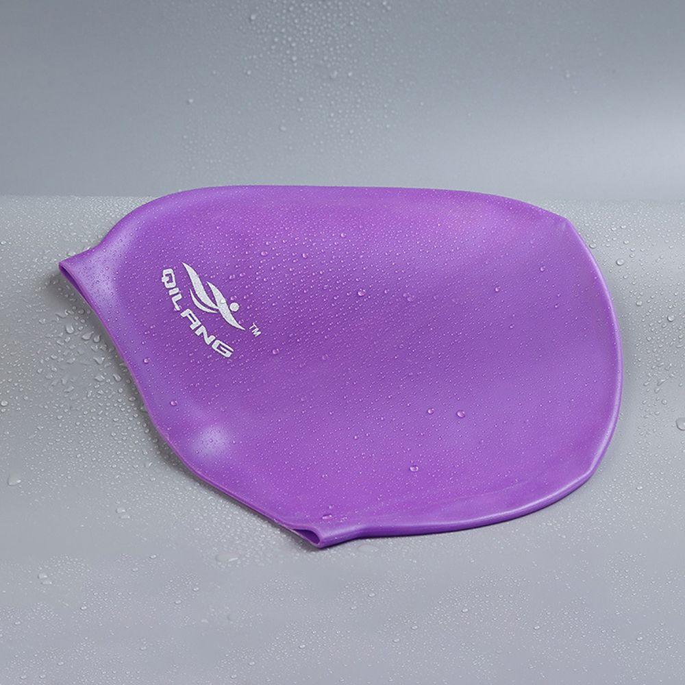 Plus Size Colorful Swim Cap Flexible Long Hair Bathing Cap Swim Pool Hat Swimming Cap Swimming Hat