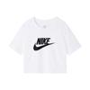 Nike Спортивный укороченный топ женский белый BV6176-100