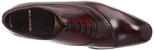 Madras Men's Lace-Up Elegant Business Shoes, M419, Dark Brown-Red, Size 24.5cm, 2.5E